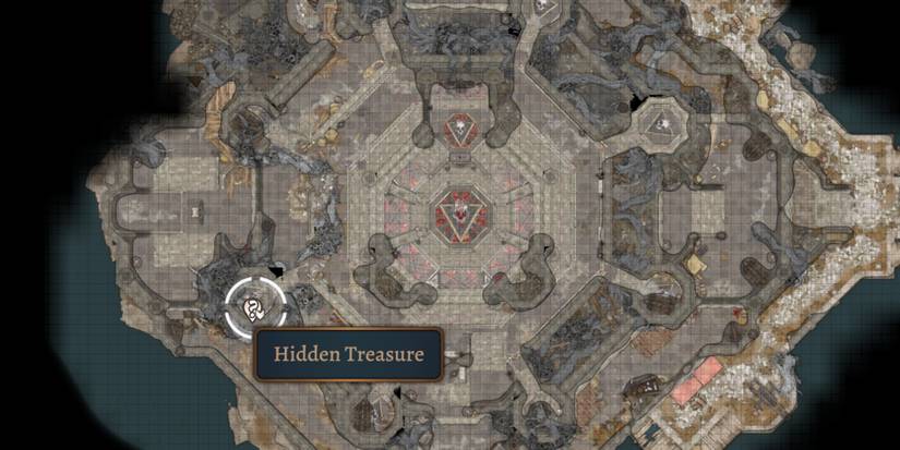 Moonrise Tower Map with hidden treasure location