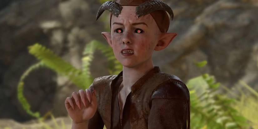 Baldur's Gate 3, Silfy The Pale Tiefling Girl Caught Pickpocketing