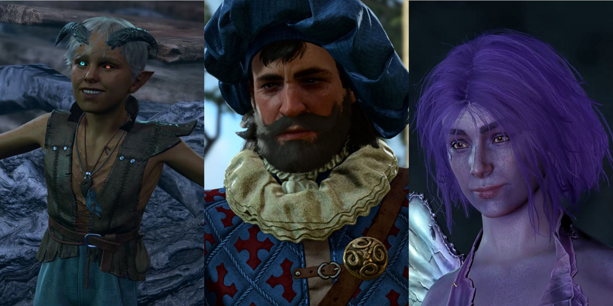 Baldur's Gate 3, Oliver The Fey Child, Volo The Bard, And Dolly Thrice The Pixie