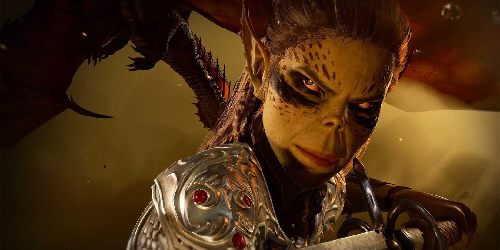 baldurs gate 3 laezel closeup