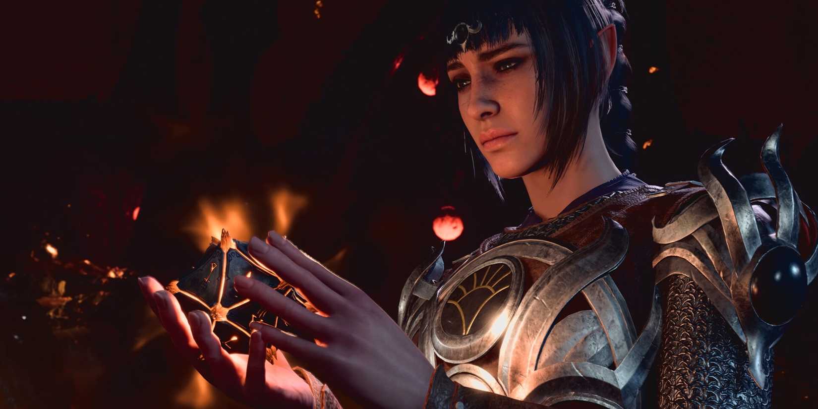 Shadowheart holding the Astral Prism in Baldur's Gate 3