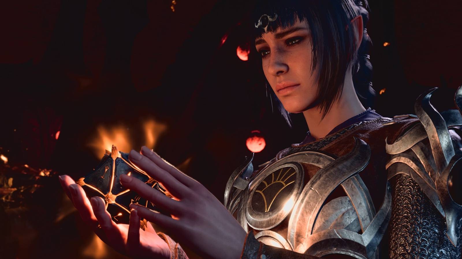 Shadowheart holding the Astral Prism in Baldur's Gate 3