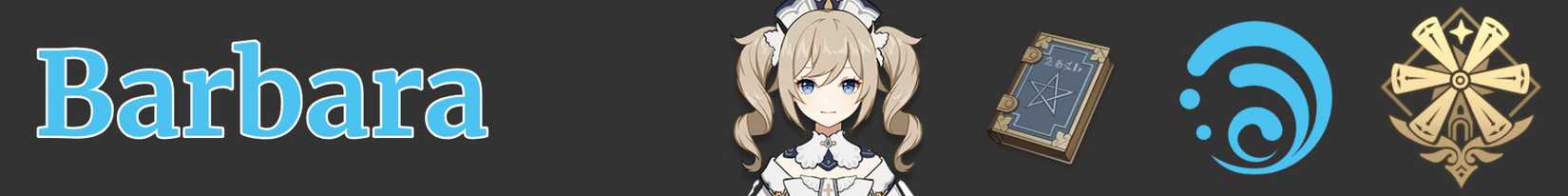 Barbara's weapon element and region - catalyst hydro mondstadt - genshin impact