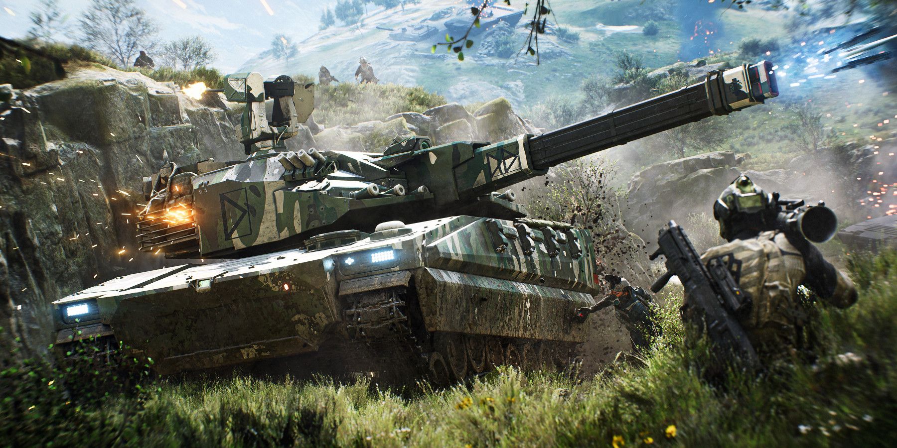 Battlefield 2042 tank fighting