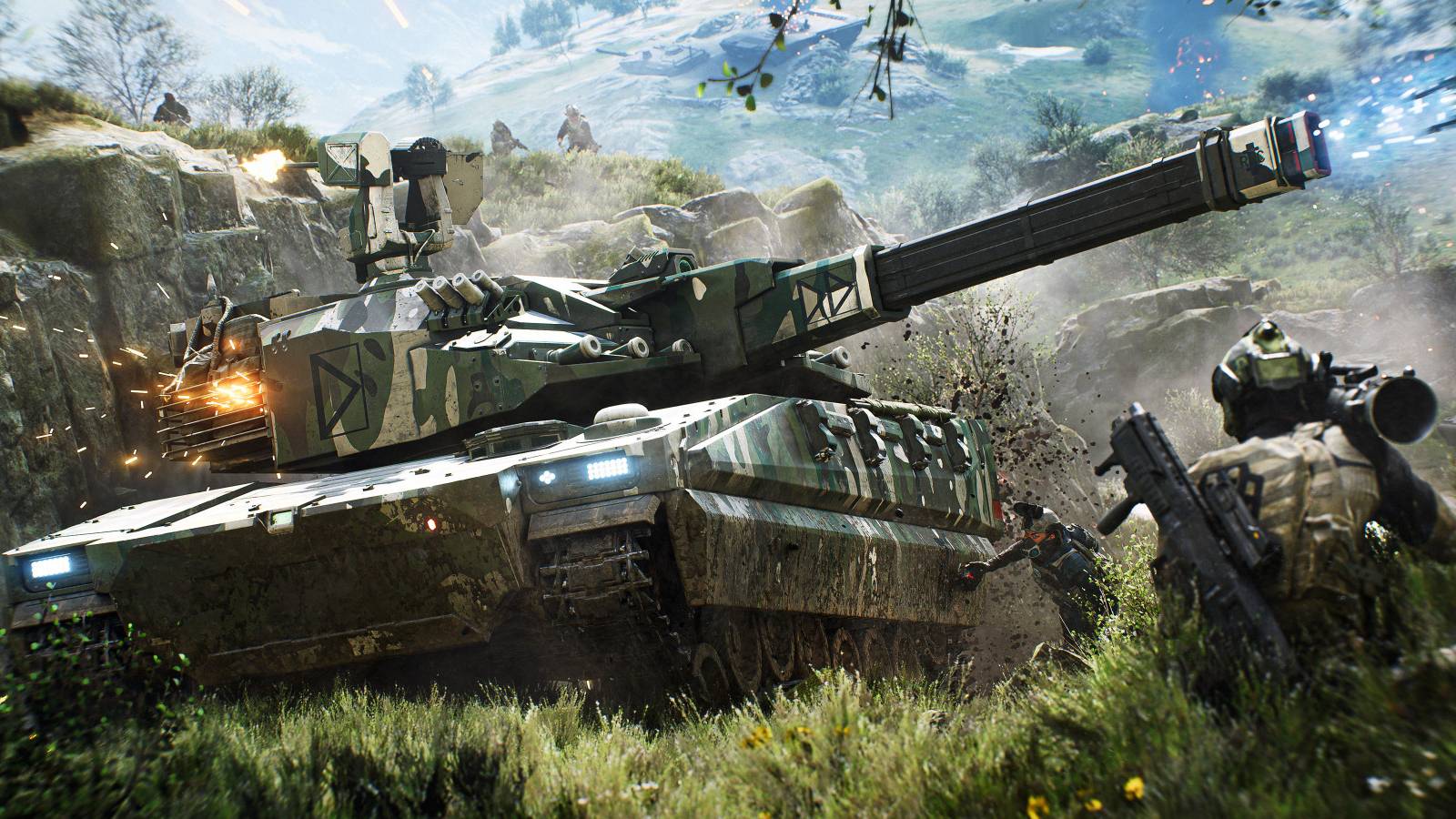 Battlefield 2042 tank fighting