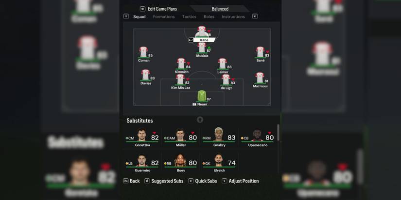 EA Sports FC 24 Best Starting 11 for Bayern Munich