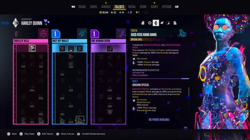 Best Talents for Harley Quinn