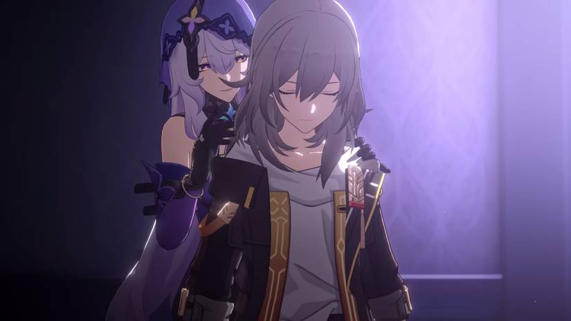 Black Swan and Stelle in the Honkai Star Rail Lullaby trailer