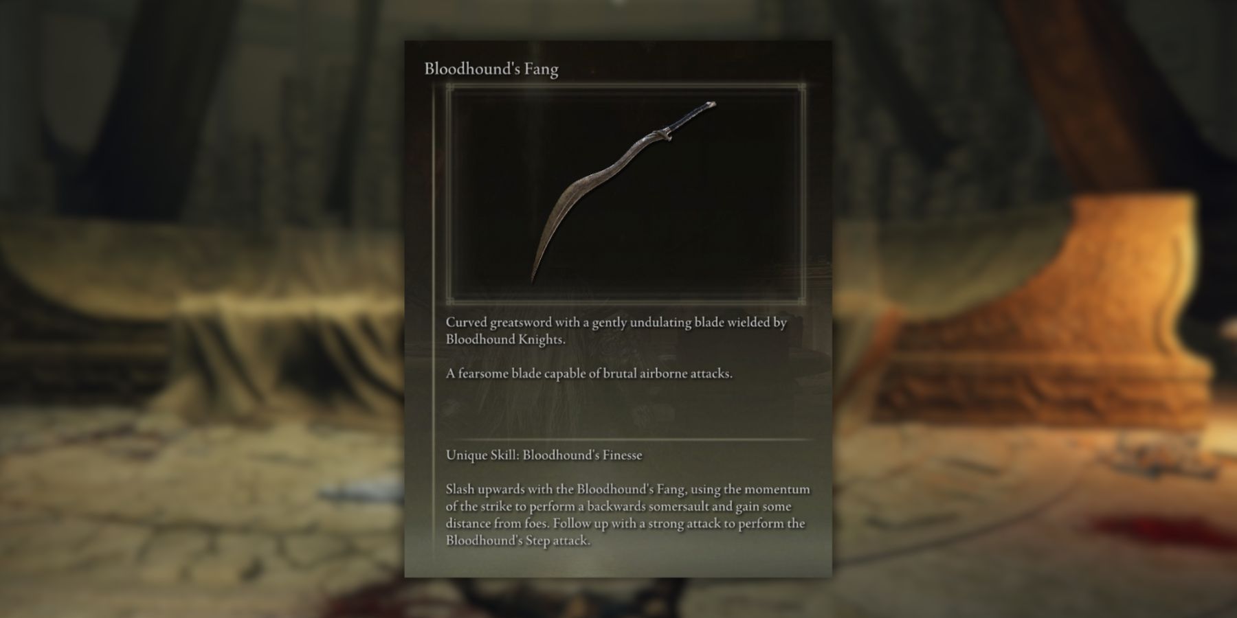 Bloodhound's Fang in Elden Ring