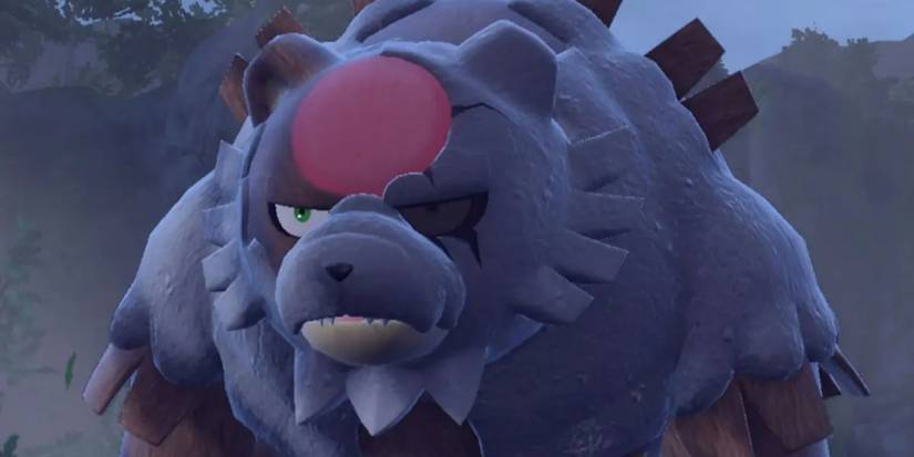 Pokemon Scarlet & Violet Bloodmoon Ursaluna in a fog