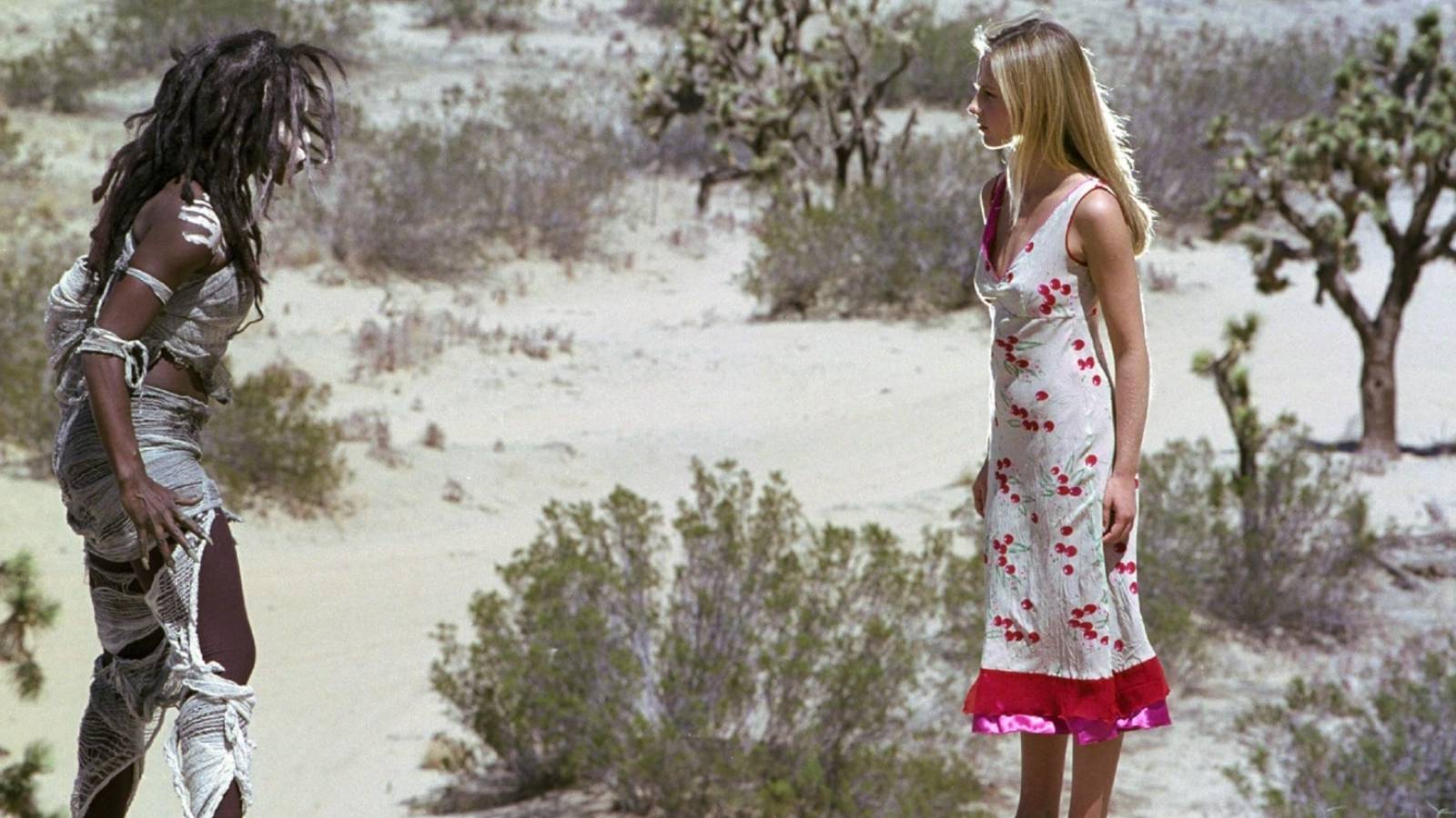 The First Slayer and Buffy Summers (Sarah Michelle Gellar) in Buffy The Vampire Slayer