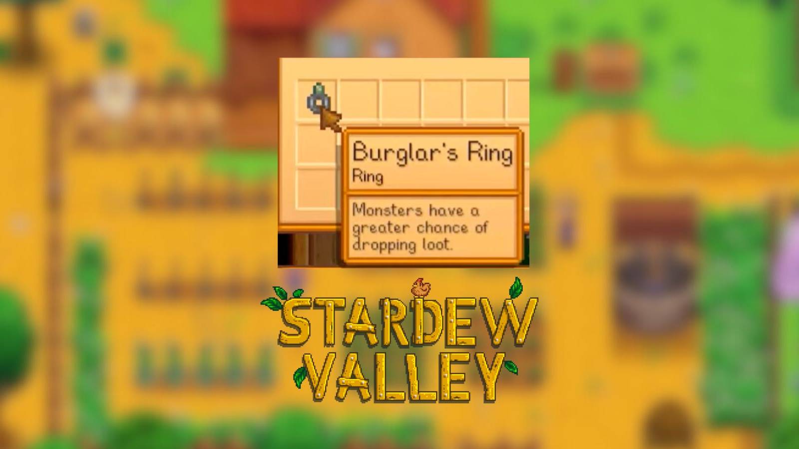 burglar's ring in stardew valley. 
