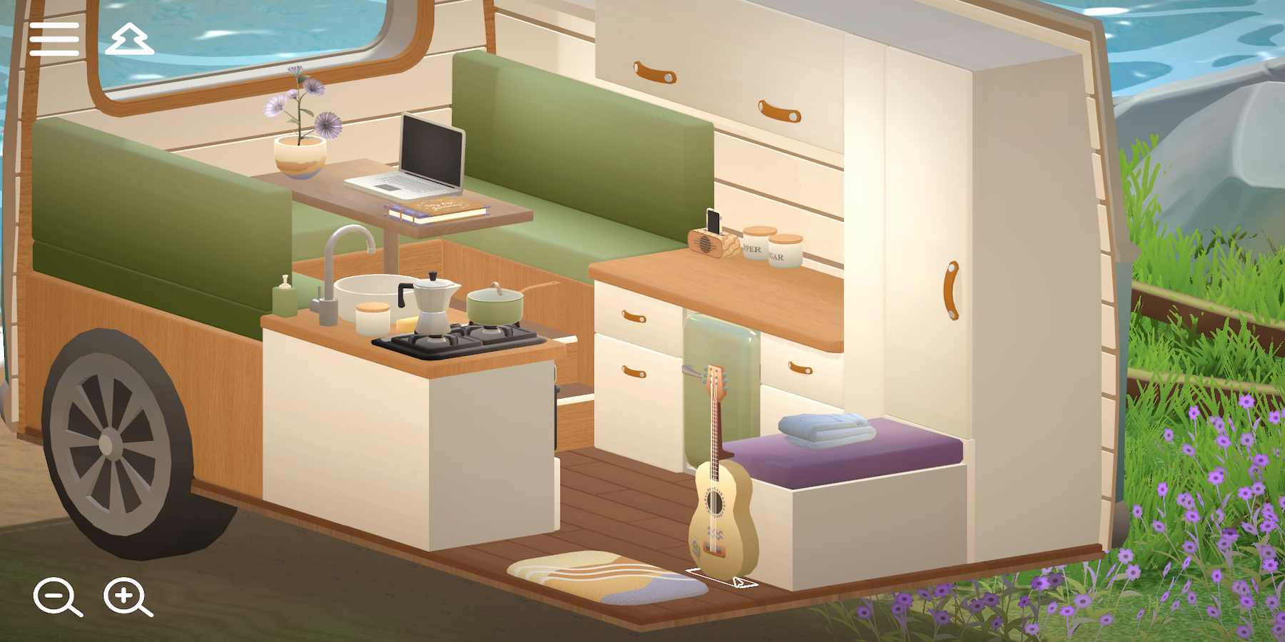 camper van inside