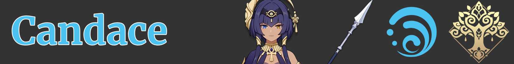 Candace's weapon element and region - polearm hydro sumeru - genshin impact