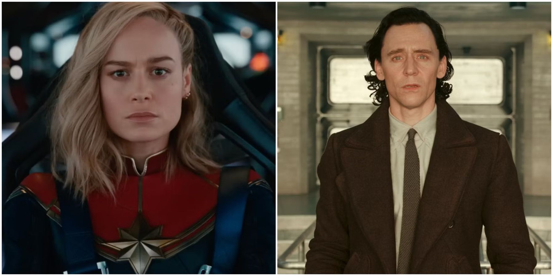 Captain Marvel and Loki in MCU