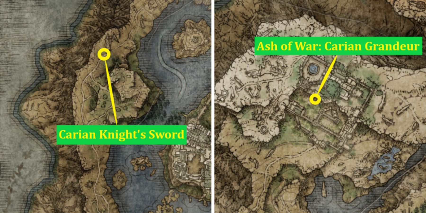 Carian Knight's Sword and Ash of War: Carian Grandeur in Elden Ring