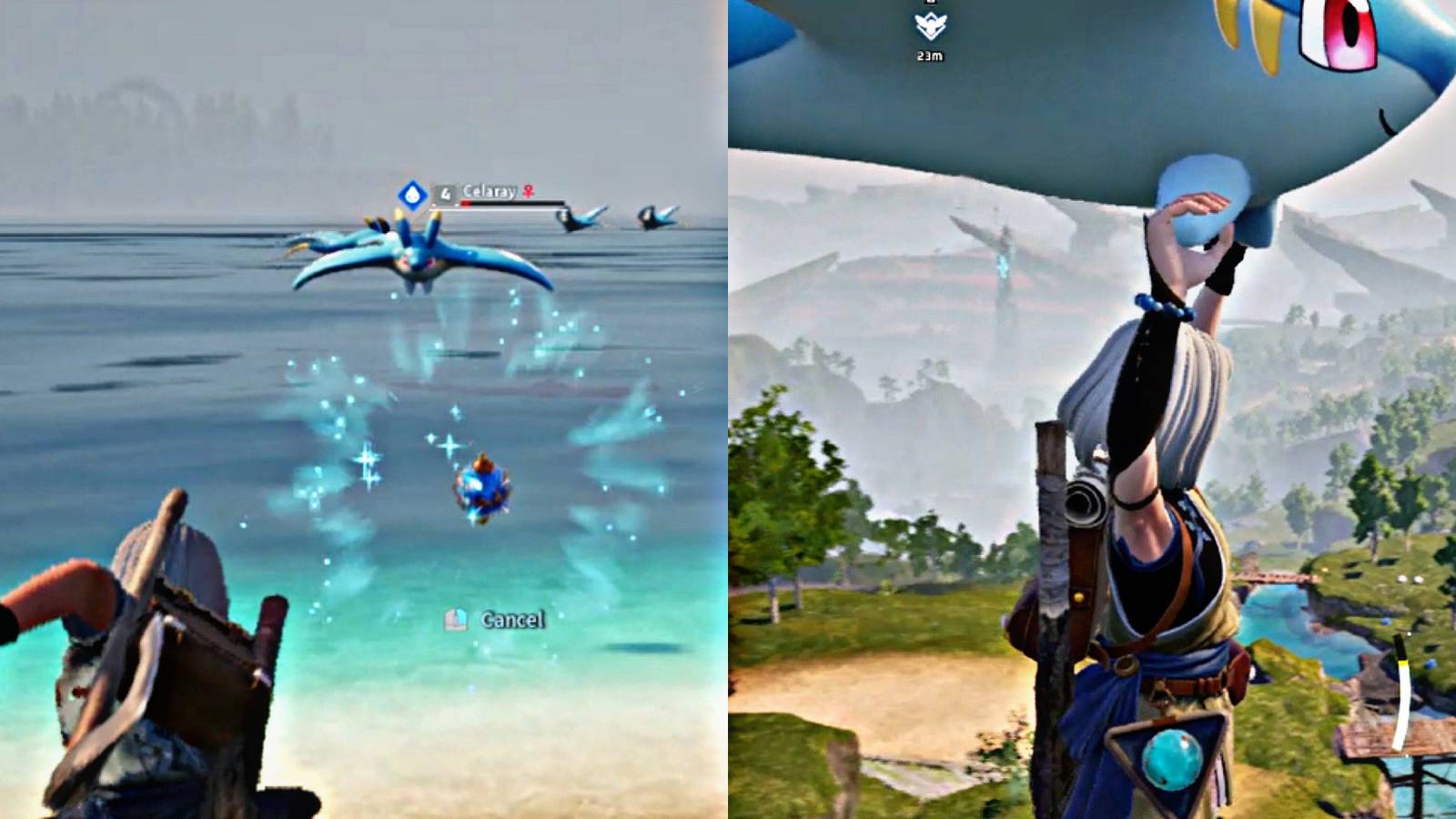 catching and breeding celaray palworld