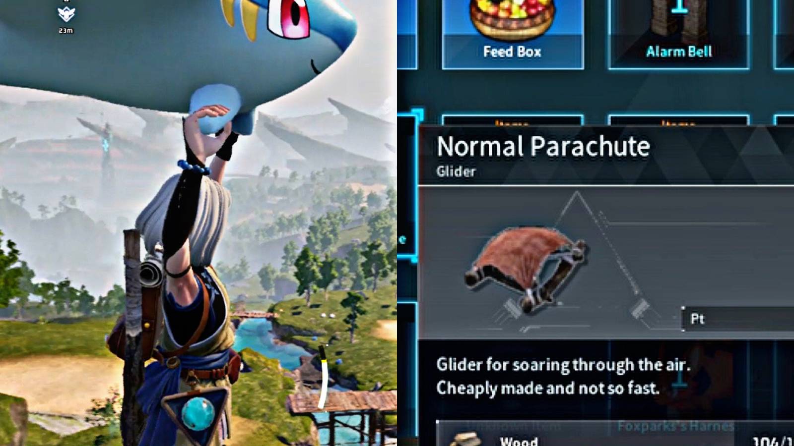 celaray pal glider normal glider how to glide palworld