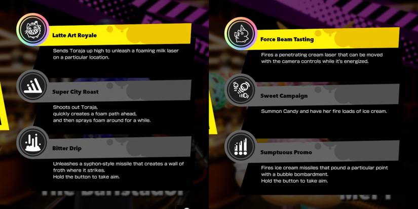 Character Abiltiies in Foamstars