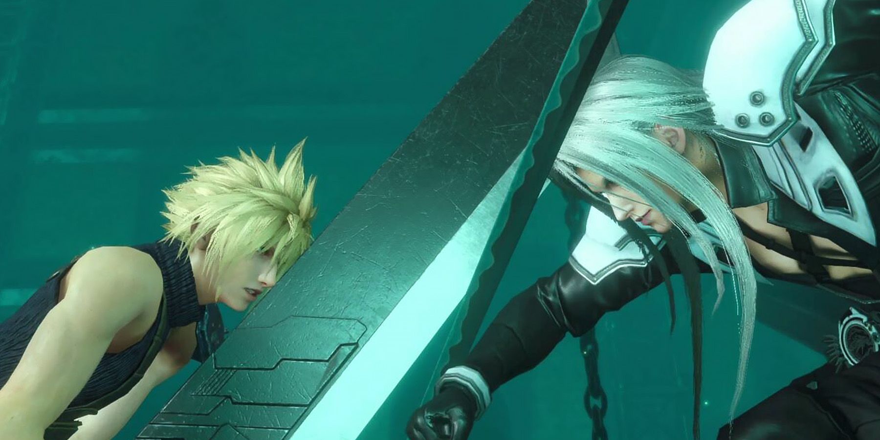 Cloud vs Sephiroth clash Final Fantasy 7 Ever Crisis Steam promo screenshot