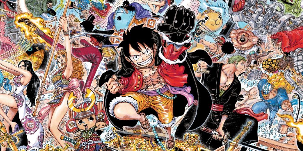 Color spread drawn in celebration of the global character poll, featuring the Top 50 most popular characters.