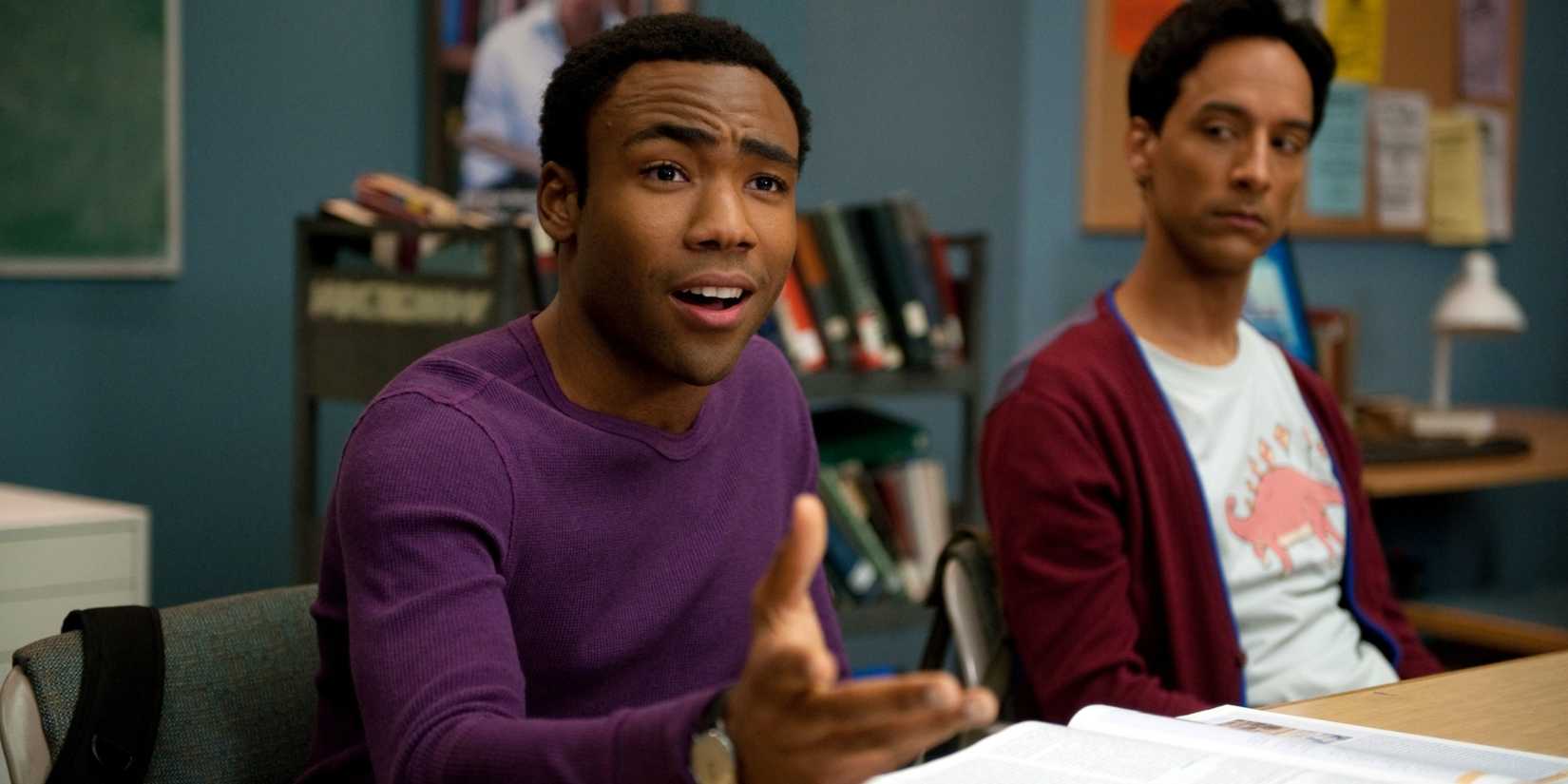 Troy (Donald Glover) and Abed (Danny Pudi) in Community