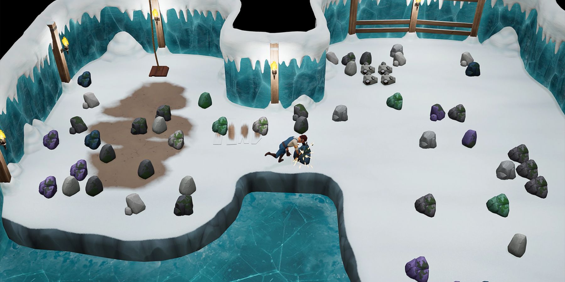 An icy area in Coral Island