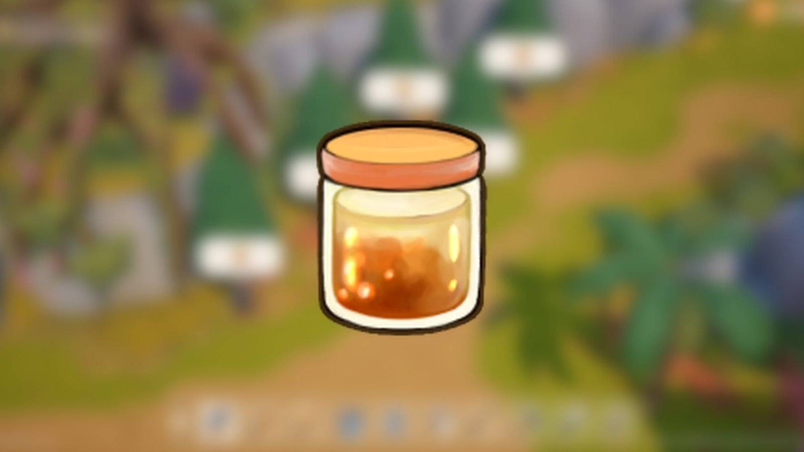 a bottle of resin in coral island.