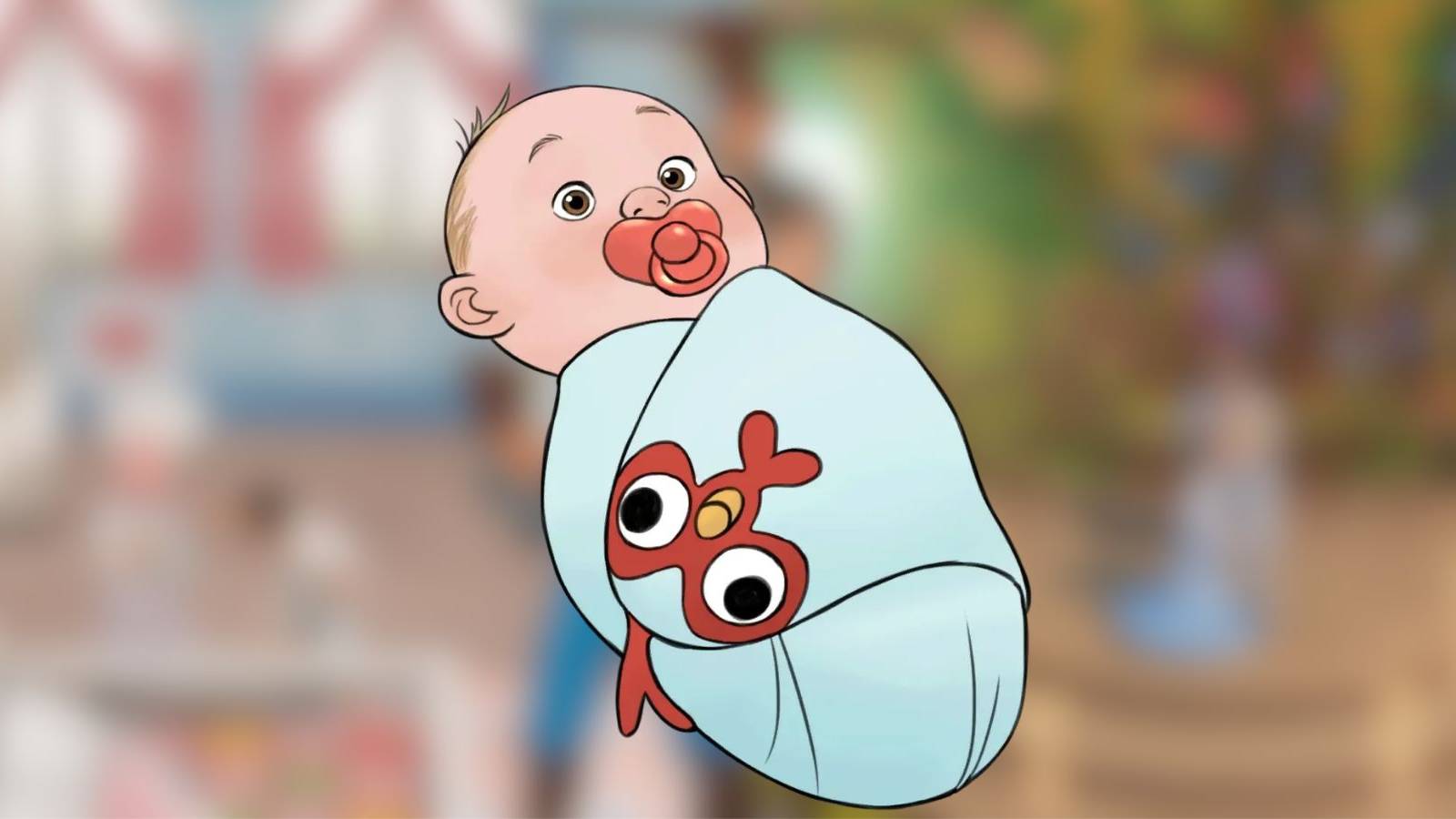 a baby in coral island.