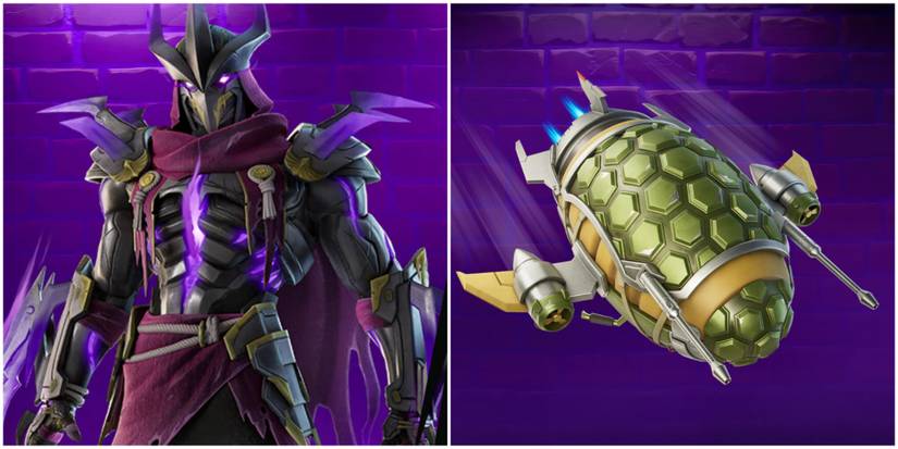 shredder skin and shell back bling