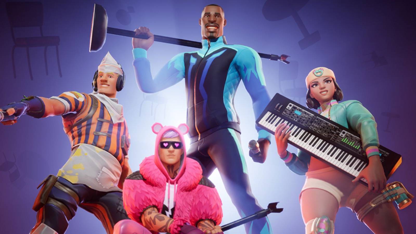 multiple Fortnite characters