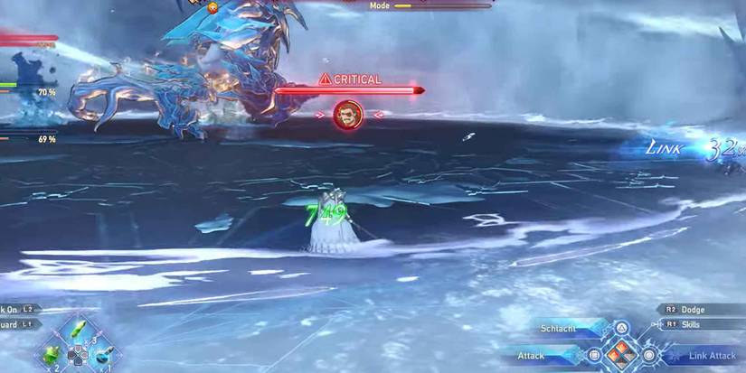 Entering Critical Mode during battle in Granblue Fantasy Relink