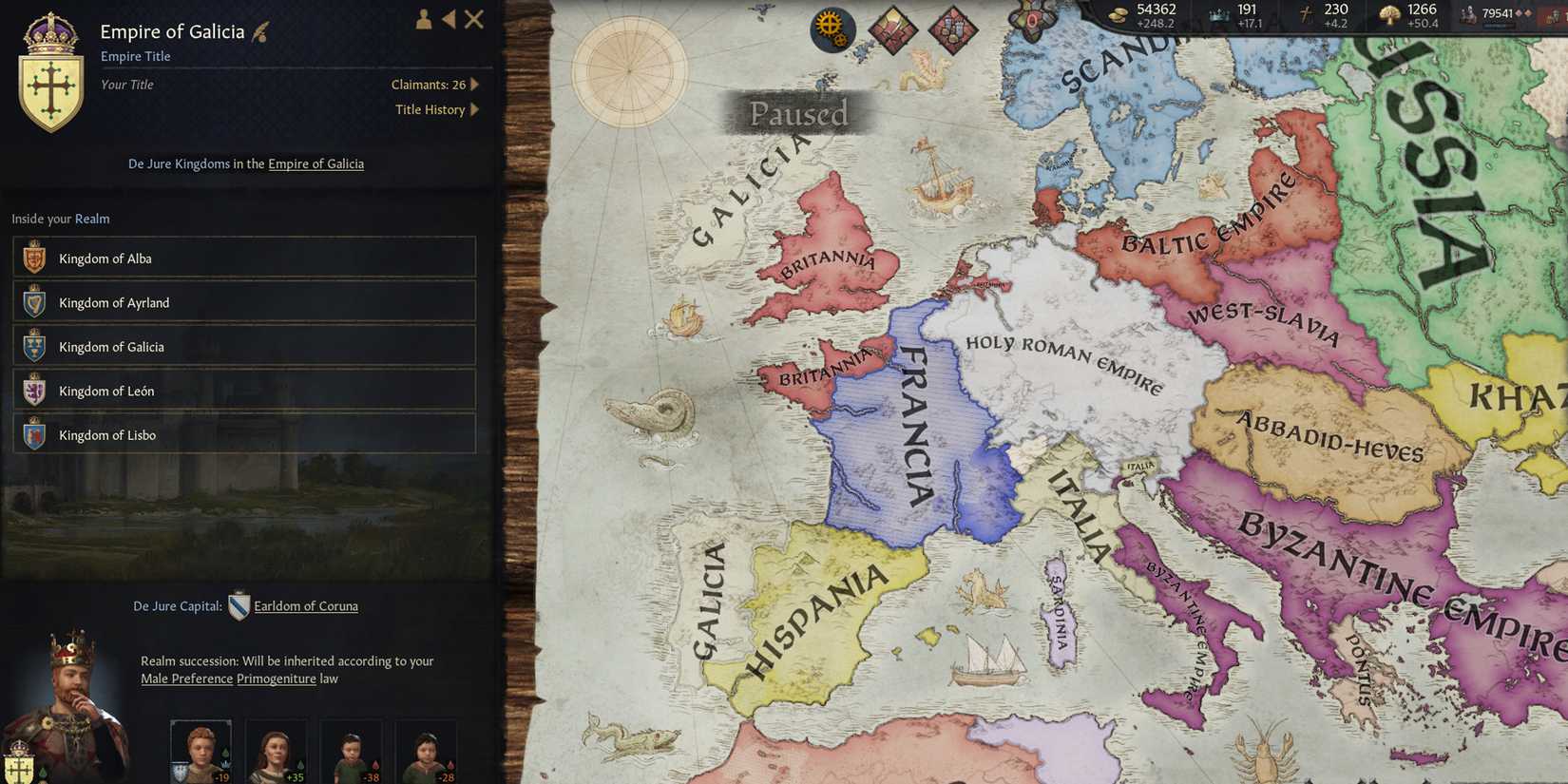 Crusader Kings 3 How To Form An Empire Galicia