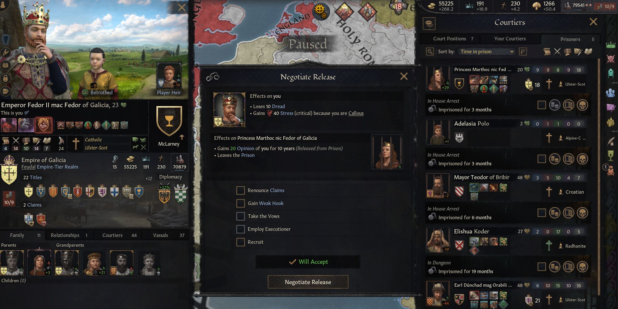 Crusader Kings 3 How To Manage Prisoners Negotiate Release