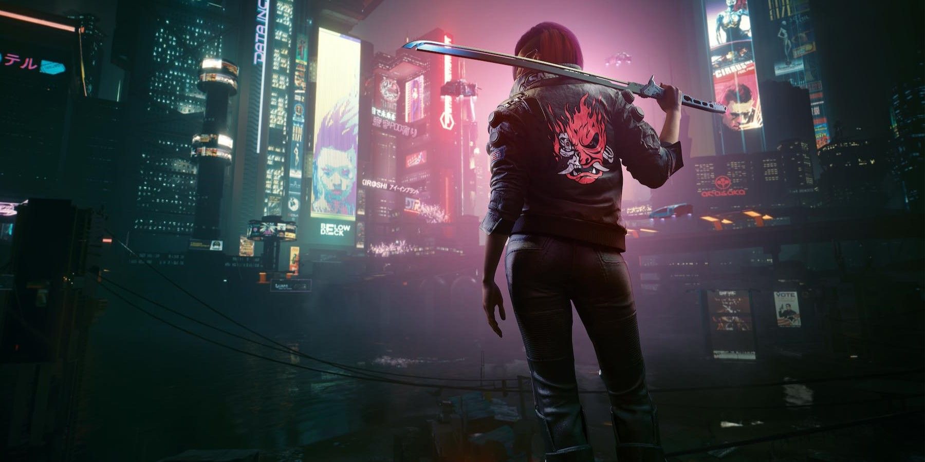 A street Samurai in Cyberpunk 2077