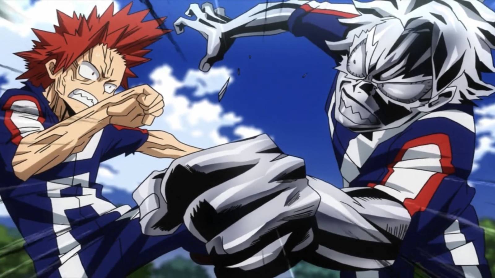 Kirishima's Hardening Vs. Tetsutetsu's Steel