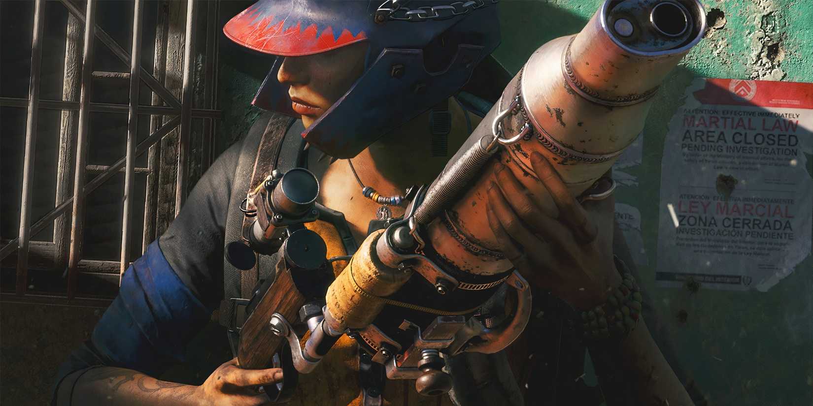 Dani readying a weapon in Far Cry 6