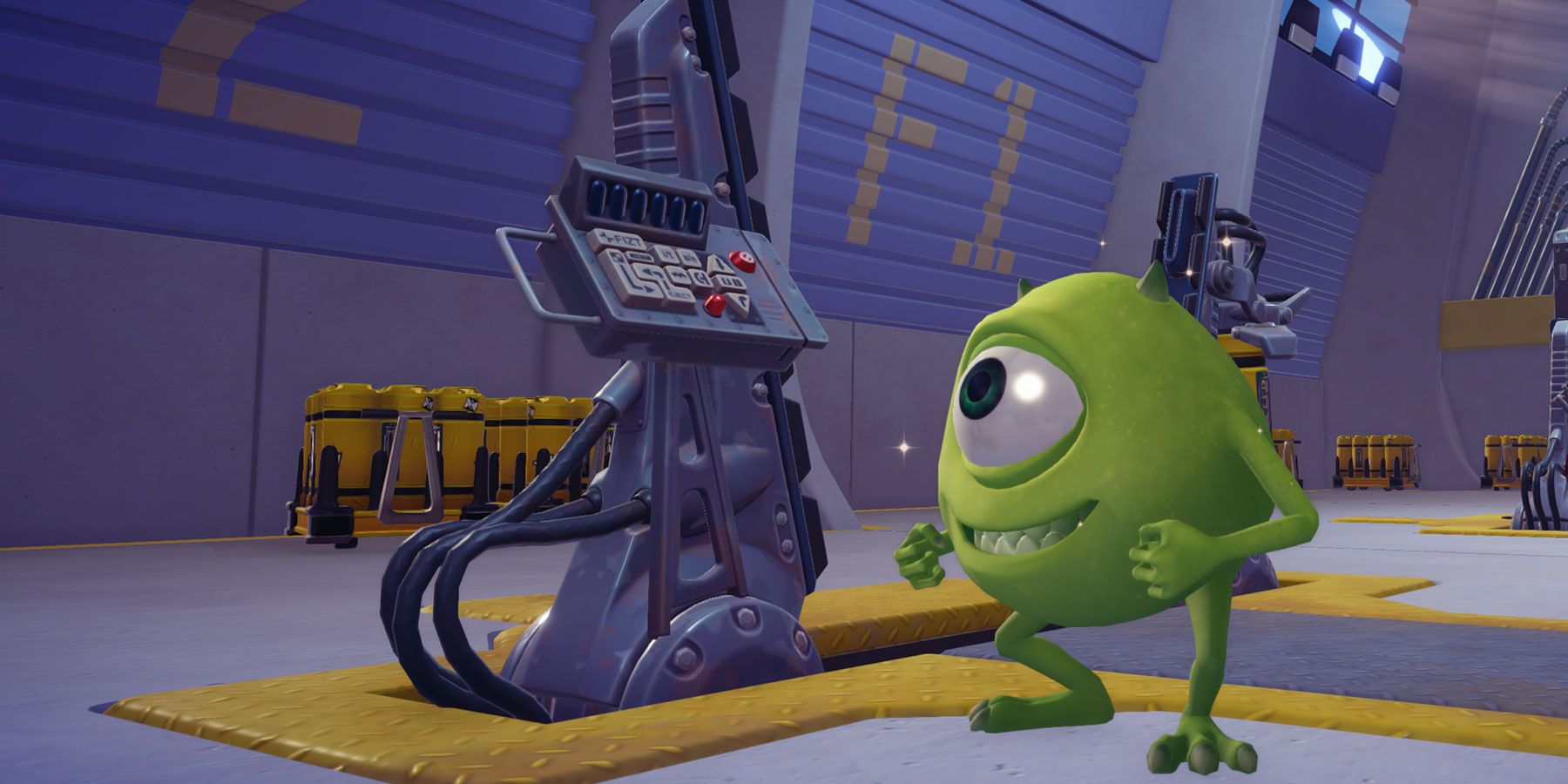 Mike Wasowski excited in Disney Dreamlight Valley