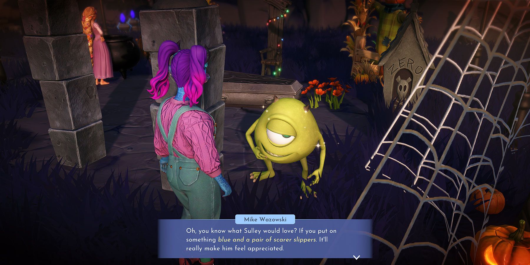 Monster Movie Night quest for Sulley in Disney Dreamlight Valley.