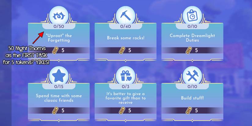 Disney Dreamlight Valley's Lovely Monsters Star Path duties.