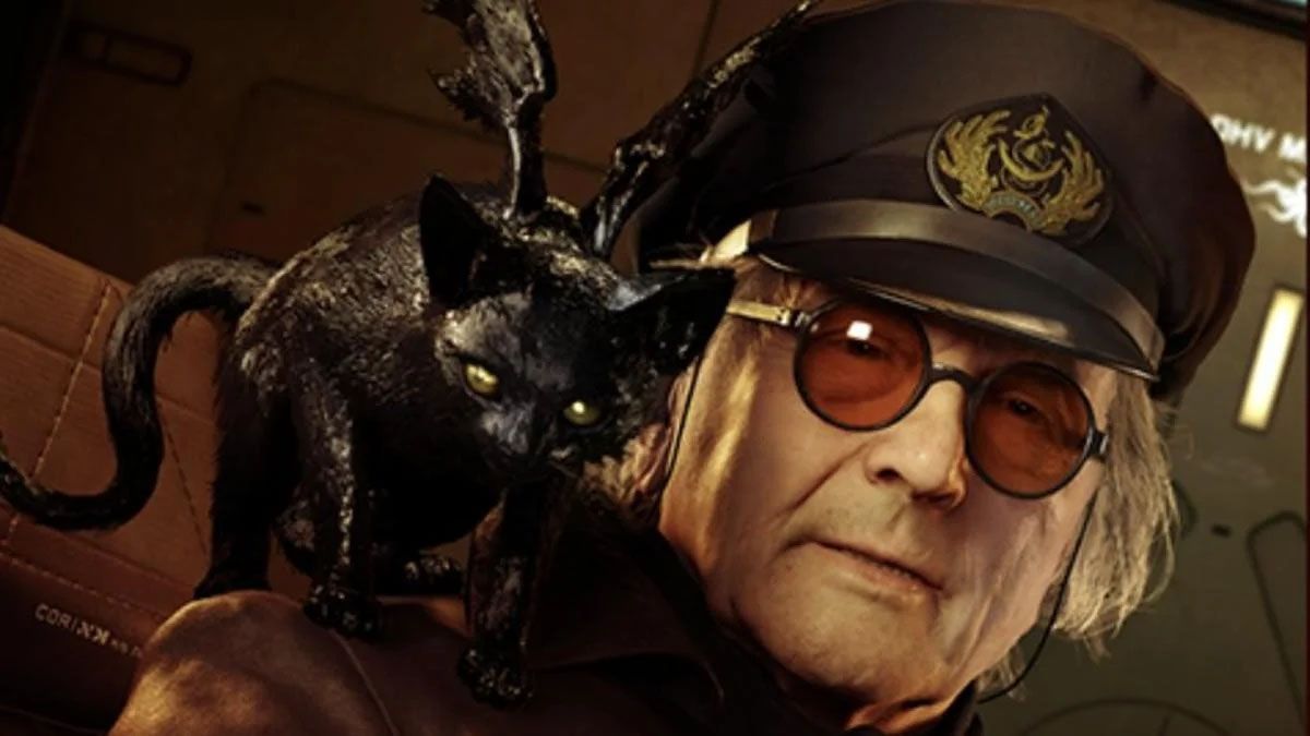 A promotional shot of George Miller's character in Death Stranding 2.