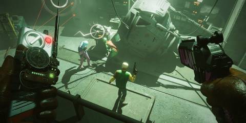 Sneaking above enemies in Deathloop