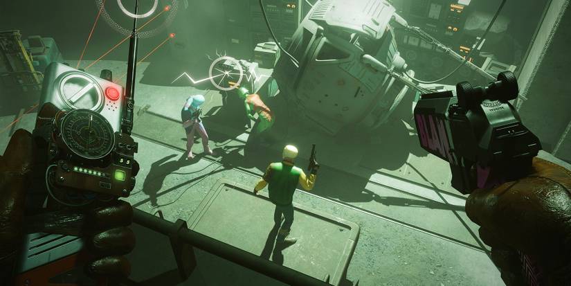 Sneaking above enemies in Deathloop