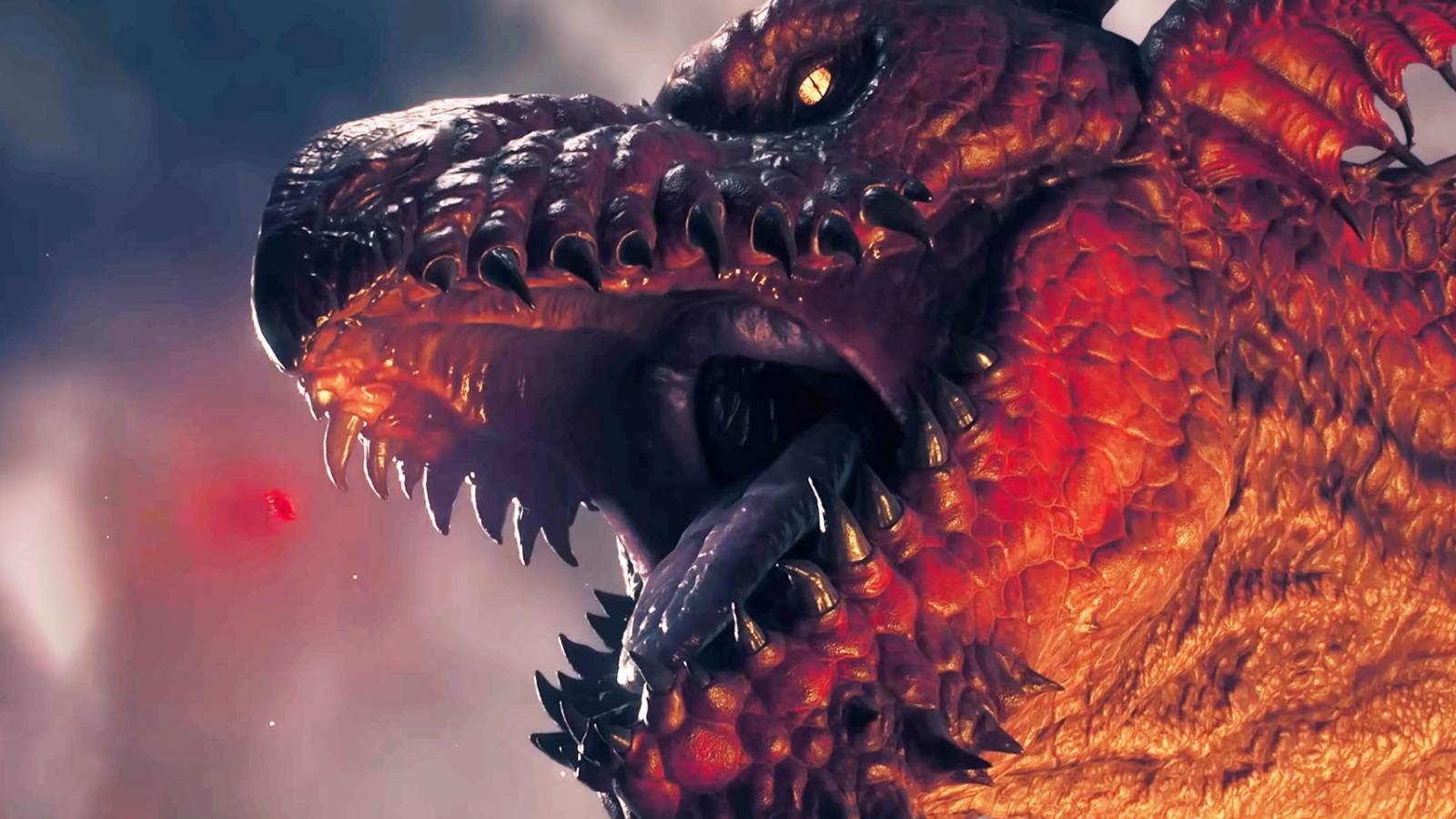 A key visual from Dragon's Dogma 2 showcasing the titular Dragon.