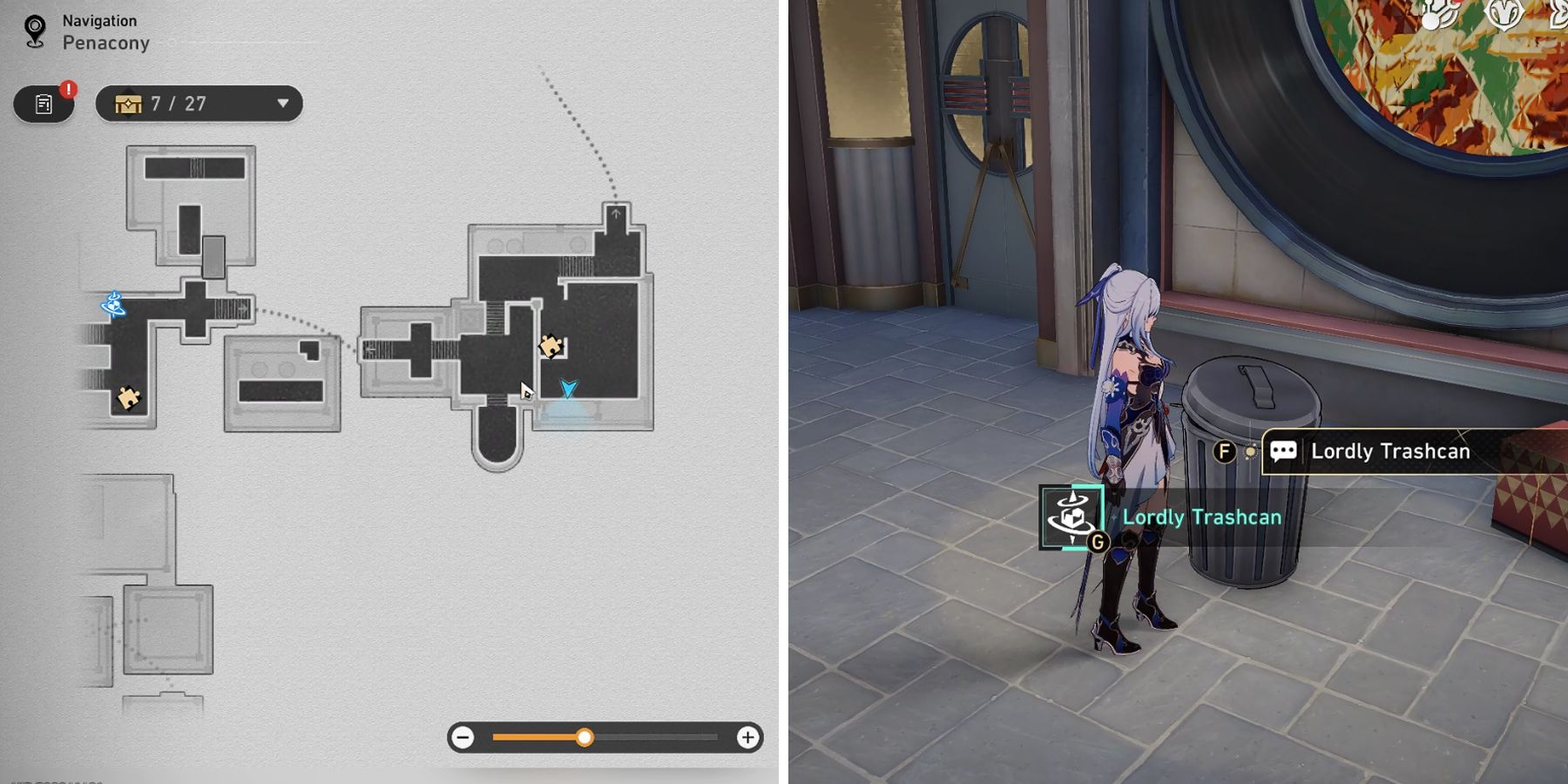 dream edge Lordly Trashcan chest 1 location in honkai star rail