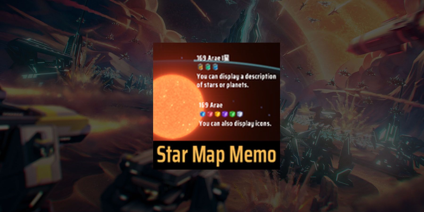 DSP Star Map Memo in Dyson Sphere Program