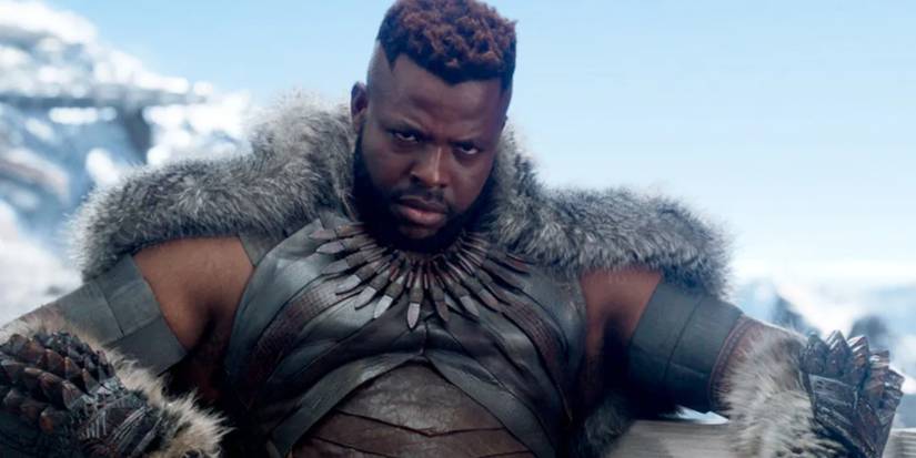 Duke as M'Baku on his throne