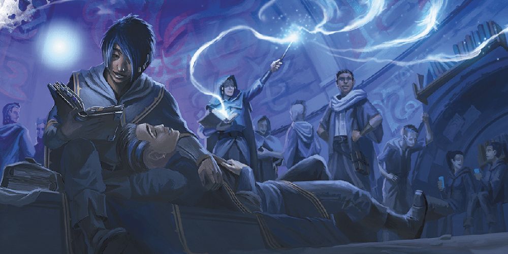 Dungeons and Dragons scribe wizard ritual spell official WotC artwork