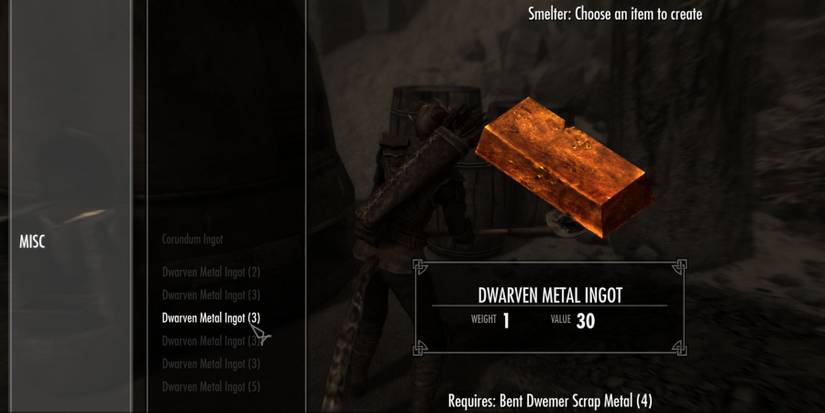 Dwarven Metal Ingot in Skyrim