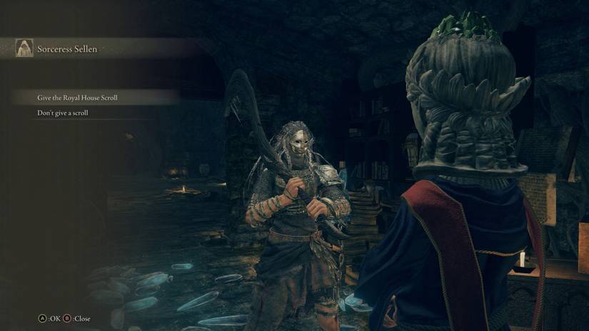 Elden Ring - Giving Royal House Scroll to Sellen